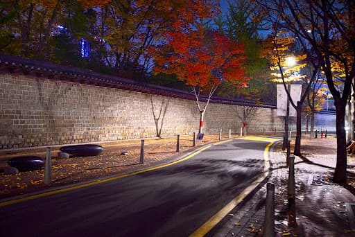 덕수궁 돌담길 전경