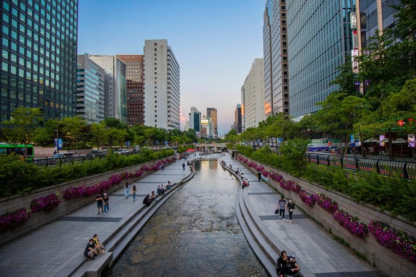 청계천 전경
